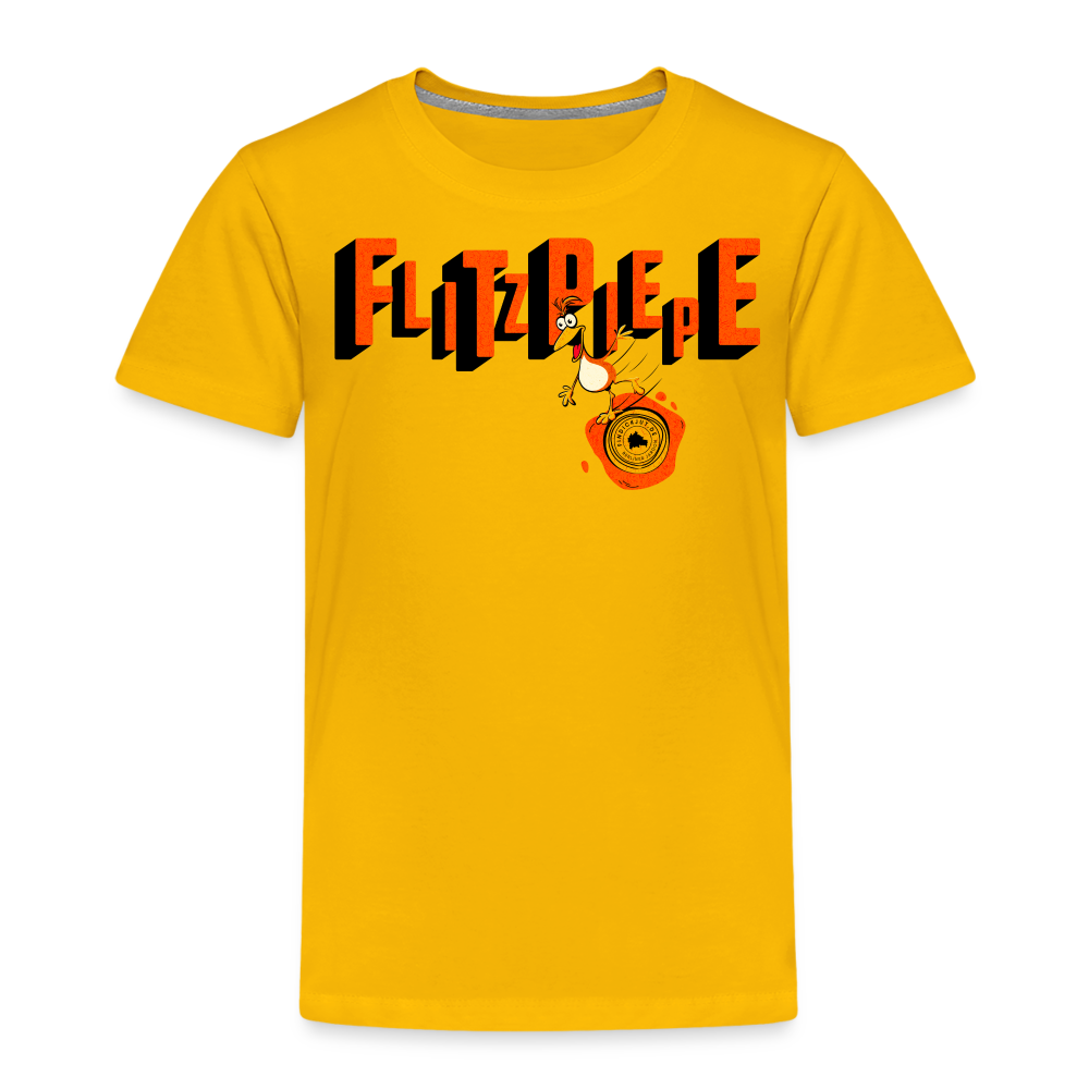 FLITZPIEPE - Kinder Premium T-Shirt - Sonnengelb