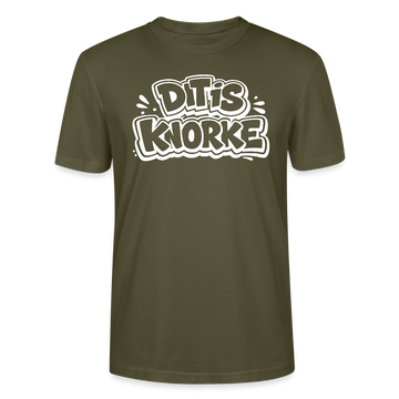 DIT IS KNORKE-Unisex T-Shirt Bio mit Berliner Schnauze - Khaki