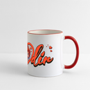 ICK LIEBE DIR - Panorama Tasse - Weiß/Rot