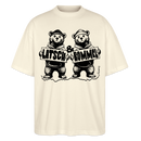 LATSCH & BOMMEL-Oversized Unisex Bio T-Shirt - Weißgrau