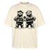 LATSCH & BOMMEL-Oversized Unisex Bio T-Shirt - Weißgrau