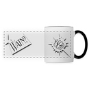 WATN? NÜSCHT!-Panoramatasse - Weiß/Schwarz