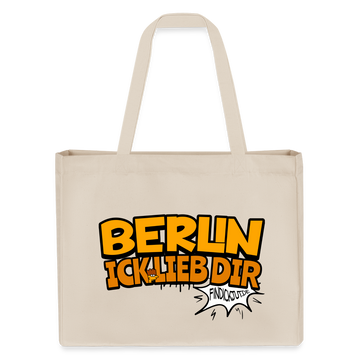 BERLIN ICK LIEB DIR - Einkaufstasche - Naturweiß