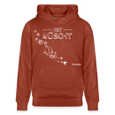 Weihnachten in Berlin 25-JIBT NÜSCHT-Unisex Bio-Hoodie - Terrakotta