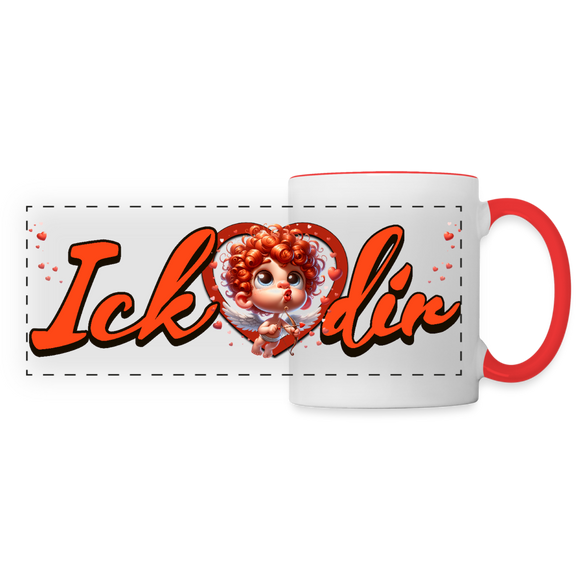 ICK ❤️DIR-Panoramatasse - Weiß/Rot