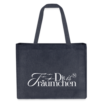 Berliner Statement Piece-Dit is n TRÄUMCHEN-Einkaufstasche - midnight Blue