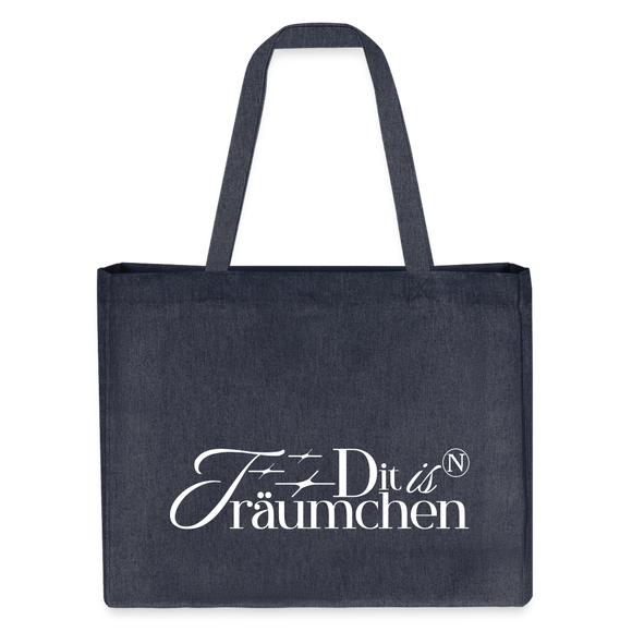 Berliner Statement Piece-Dit is n TRÄUMCHEN-Einkaufstasche - midnight Blue