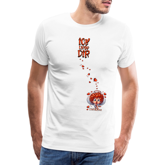 ICK LIEBE DIR-Männer Premium T-Shirt - Weiß