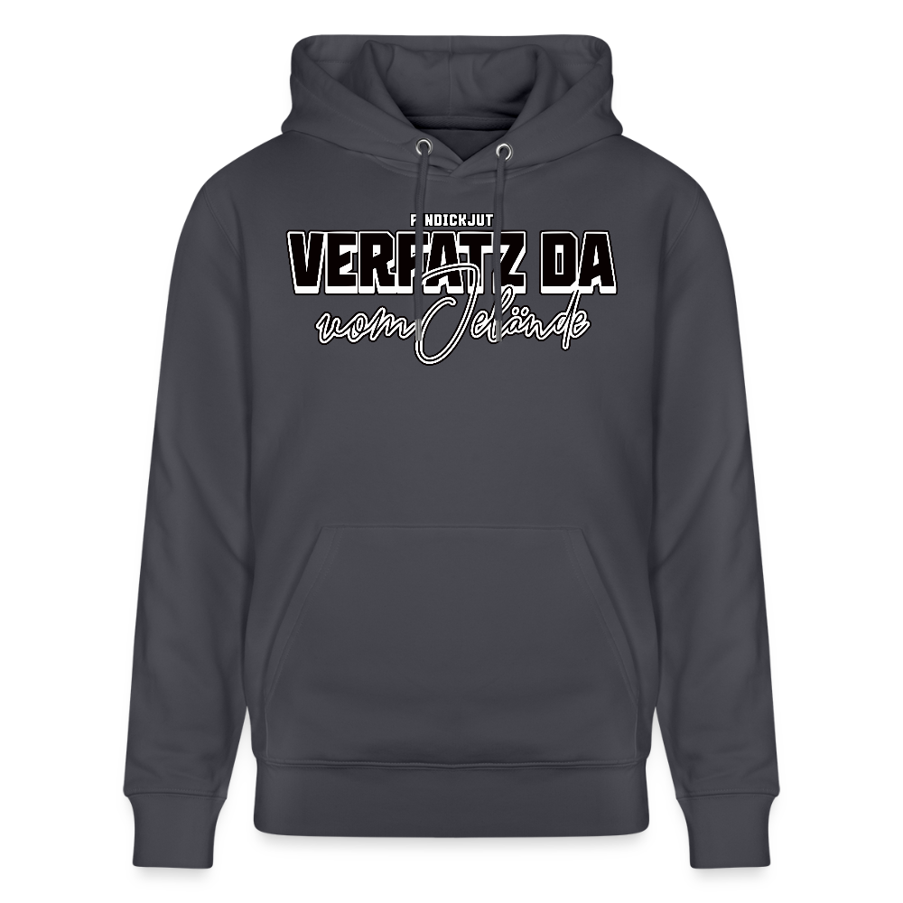 VERFATZ DA VOM JELÄNDE-Unisex Bio-Hoodie - Indigoblau