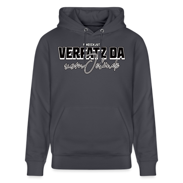 VERFATZ DA VOM JELÄNDE-Unisex Bio-Hoodie - Indigoblau