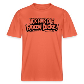 Berliner Shirt-ICK HAB DIE FAXEN DICKE-RELAXED FIT Unisex Organic T-Shirt - Hellrot