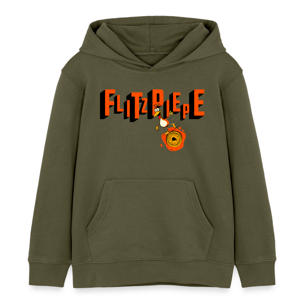 FLITZPIEPE - Kinder Bio-Hoodie - Khaki