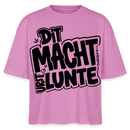 berlinerisch-DIT MACHT URST LUNTE-Frauen Boxy Bio-T-Shirt - Pink