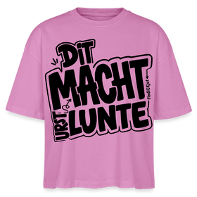 berlinerisch-DIT MACHT URST LUNTE-Frauen Boxy Bio-T-Shirt - Pink
