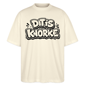 DIT IS KNORKE-Oversized Unisex Bio T-Shirt mit Berliner Schnauze - Naturroh