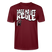 PASS MA UFF KEULE-Unisex T-Shirt BIO II - Burgunderrot