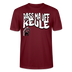 PASS MA UFF KEULE-Unisex T-Shirt BIO II - Burgunderrot