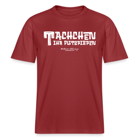 Berliner Begrüssung-TACHCHEN IHR FLITZPIEPEN- RELAXED FIT Unisex Organic T-Shirt - Erdrot