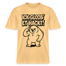Berlin Shirt-ICK GLOOB ET HACKT-RELAXED FIT Unisex Organic T-Shirt - Hellgelb