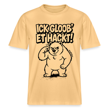 Berlin Shirt-ICK GLOOB ET HACKT-RELAXED FIT Unisex Organic T-Shirt - Hellgelb