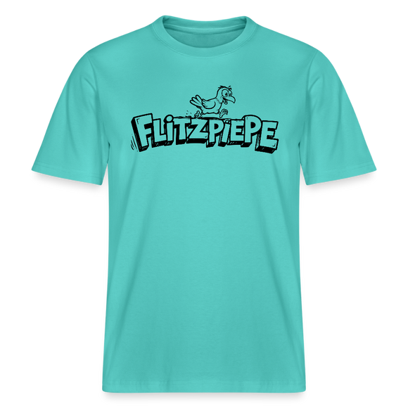 Dit Berlin Shirt-FLITZPIEPE-RELAXED FIT Unisex Bio T-Shirt - Poolblau