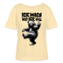 ICK MACH WAT ICK WILL-Rundhals Frauen Bio-T-Shirt - Creme