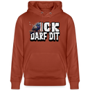 ICK DARF DIT|Taube-Unisex Bio-Hoodie - Terrakotta