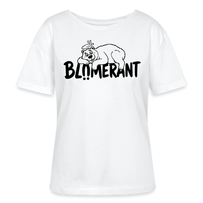 BLÜMERANT-Frauen Bio-T-Shirt mit echt Berliner Schnauze - Weiß