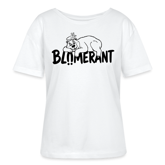 BLÜMERANT-Frauen Bio-T-Shirt mit echt Berliner Schnauze - Weiß