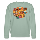 BERLINER RETRO-NÜSCHT MUSS ICK-Unisex Bio-Sweatshirt - Helles Graugrün