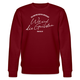 WIR SIND DIE GEILSTEN-Berlin26- Unisex Bio-Sweatshirt - Burgunderrot