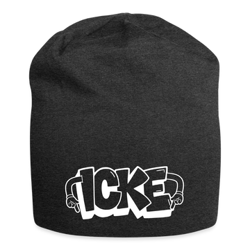 ICKE-Jersey-Beanie mit Berliner Spruch - Anthrazit