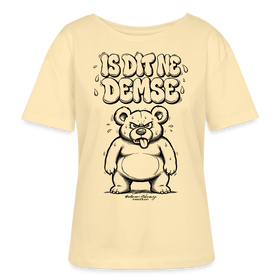 Berlin Shirt mit Berliner Bär-IS DIT NE DEMSE-Rundhals Frauen Bio-T-Shirt - Creme
