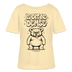 Berlin Shirt mit Berliner Bär-IS DIT NE DEMSE-Rundhals Frauen Bio-T-Shirt - Creme
