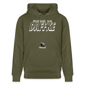 Berliner Spruch-Einfach AUS DAFFKE-Unisex Bio-Hoodie - Khaki Grün