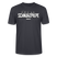 SCHNURZPIEPE-Unisex T-Shirt BIO II - Dunkles Graublau