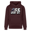 ICK DARF DIT|Taube-Unisex Bio-Hoodie - Maroon