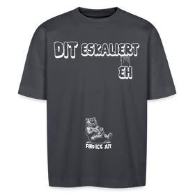 DIT ESKALIERT EH-Unisex Oversize Bio-T-Shirt - Indigoblau