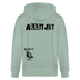 ALLET JUT-Unisex Bio-Kapuzenjacke-BACKPRINT - Helles Graugrün