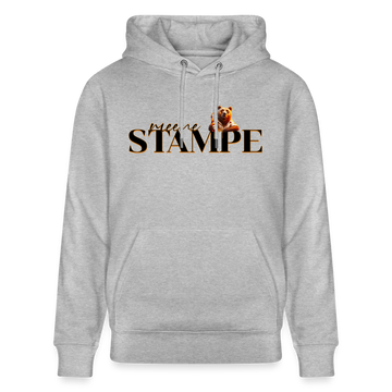 STAMPE-Unisex Bio-Hoodie - Grau meliert