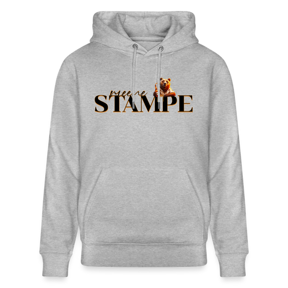 STAMPE-Unisex Bio-Hoodie - Grau meliert