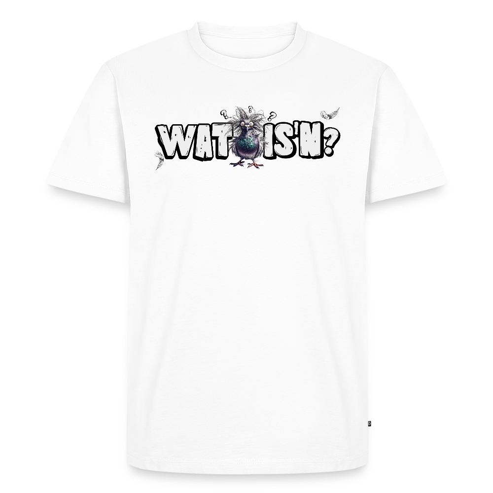 WAT ISN?-Männer Premium BIO T-Shirt - Weiß