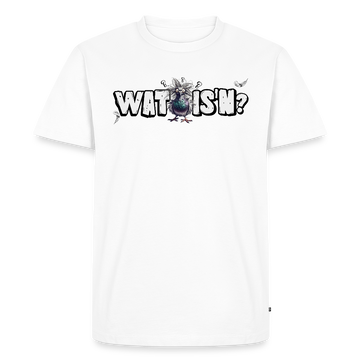 WAT ISN?-Männer Premium BIO T-Shirt - Weiß
