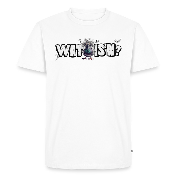 WAT ISN?-Männer Premium BIO T-Shirt - Weiß