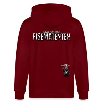 FISEMATENTEN-Unisex Bio-Kapuzenjacke - Burgunderrot