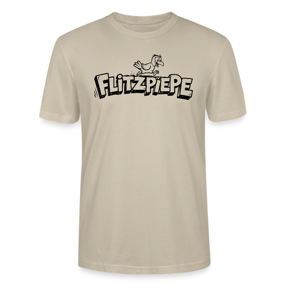 Berlin Shirt-FLITZPIEPE-Unisex T-Shirt für leicht verpeilte Vögel - Beige