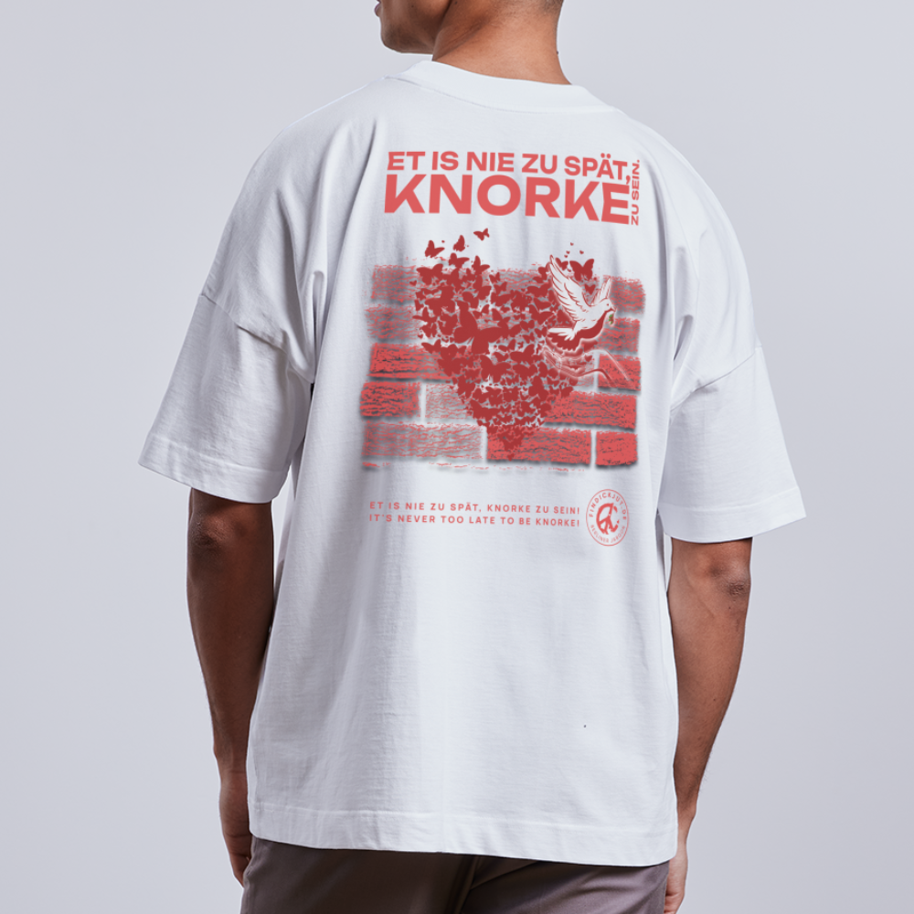 SEI KNORKE - BACKPRINT - Unisex Oversize Bio-T-Shirt - Weiß