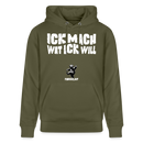 ICK MACH WAT ICK WILL-Unisex Bio-Hoodie - Khaki Grün