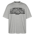 Berliner Spruch-FISIMATENTEN-Oversized Unisex Bio T-Shirt - Grau meliert