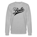 ICK FREU MA WIE BOLLE-Unisex Bio-Sweatshirt - Grau meliert